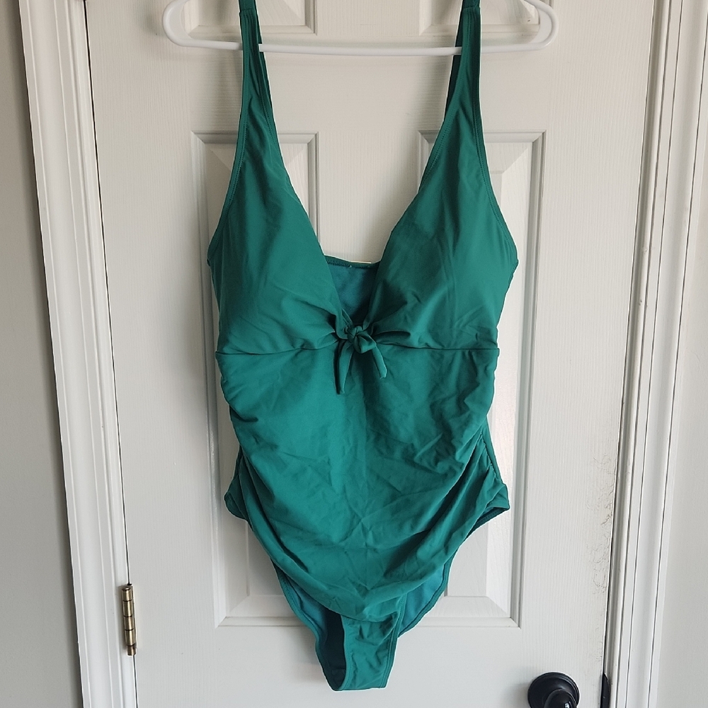 Nicole Miller Teal One Piece Swimsuit Timeless Design